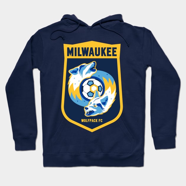 Milwaukee Wolfpack Logo Hoodie by Liz Steiner